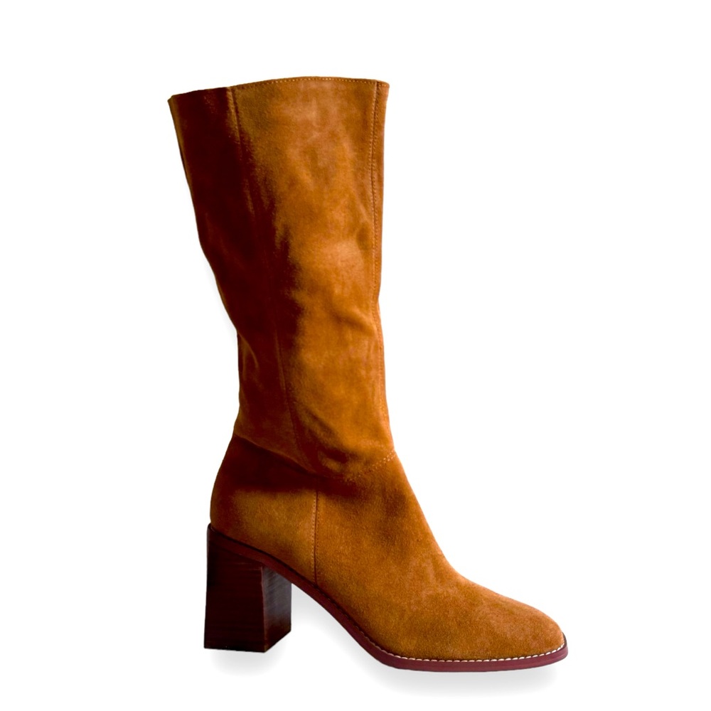 Crown Vintage Boots RAVVI Suede Block Heel NEW